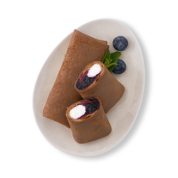 

Блинчики черёмуховые Уже Готово с чернично-творожной начинкой 2 шт. 180 г