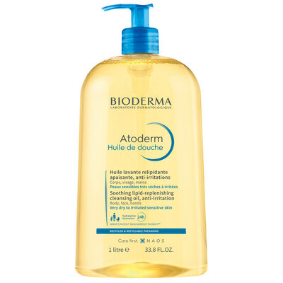 Масло для душа Биодерма (Bioderma) Атодерм (Atoderm) 1000 мл