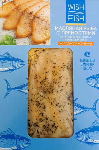 

Масляная рыба Wish Fish с травами филе-ломтики 100 г