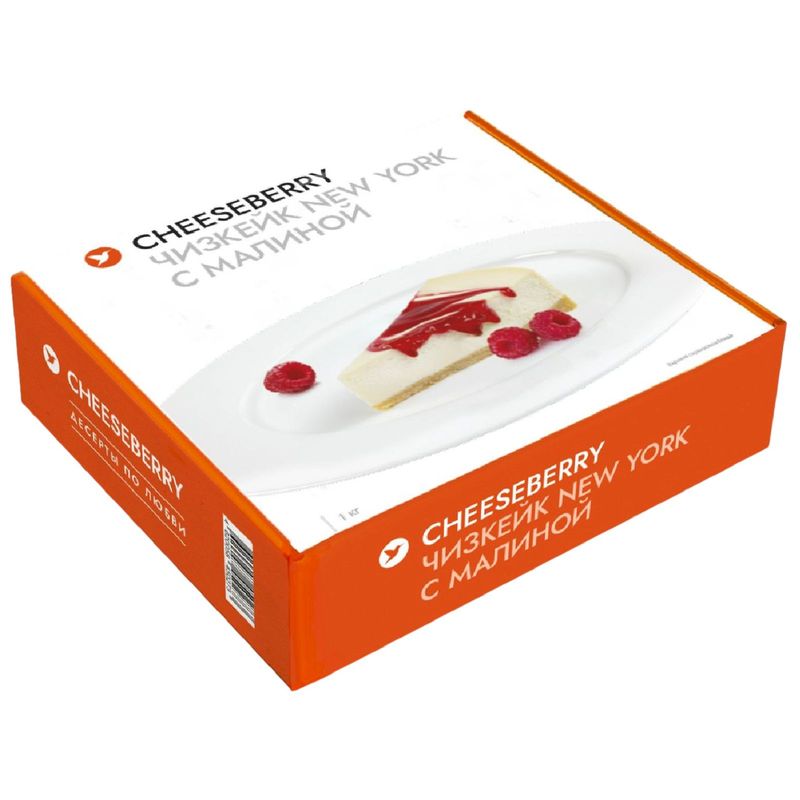 

Торт Cheeseberry Чизкейк New-York с малиной 1 кг