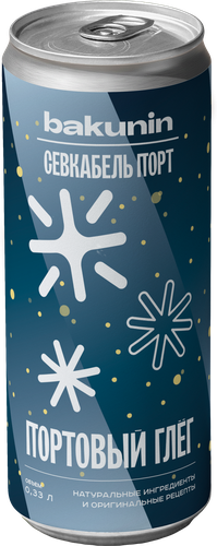 

Напиток сильногазированный Bakunin Портовый глег с соком 0.33 л