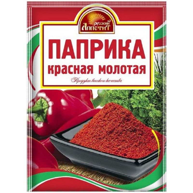 

Паприка Русский аппетит молотая 10 г