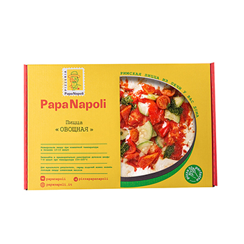 

Римская пицца Papa Napoli овощная постная замороженная 430 г