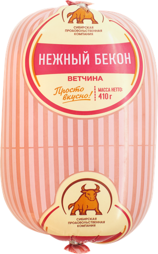 

Ветчина Сибирская продовольственная компания Нежный бекон 410 г