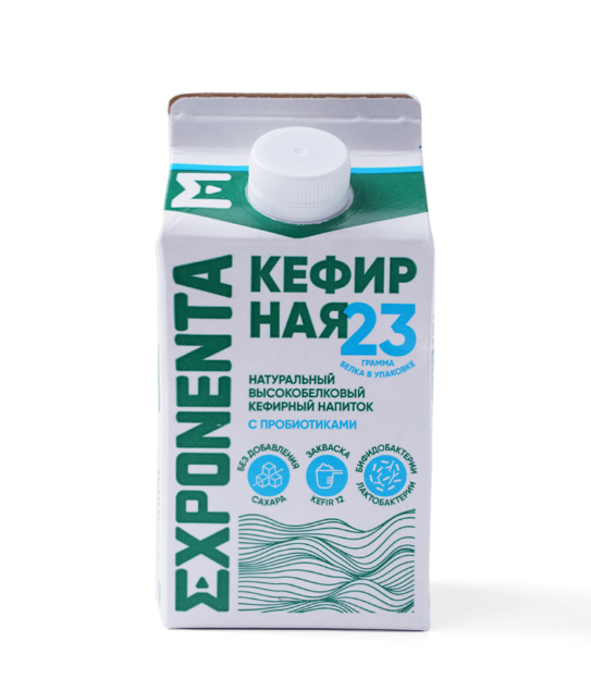 

Напиток кефирный Exponenta Кефирная кисломолочный обезжиренный высокобелковый 450 г