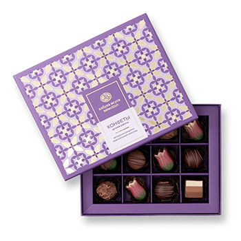 

Коллекция шоколадных конфет Азбука Вкуса Selection с 8 Марта 12 шт. 165 г