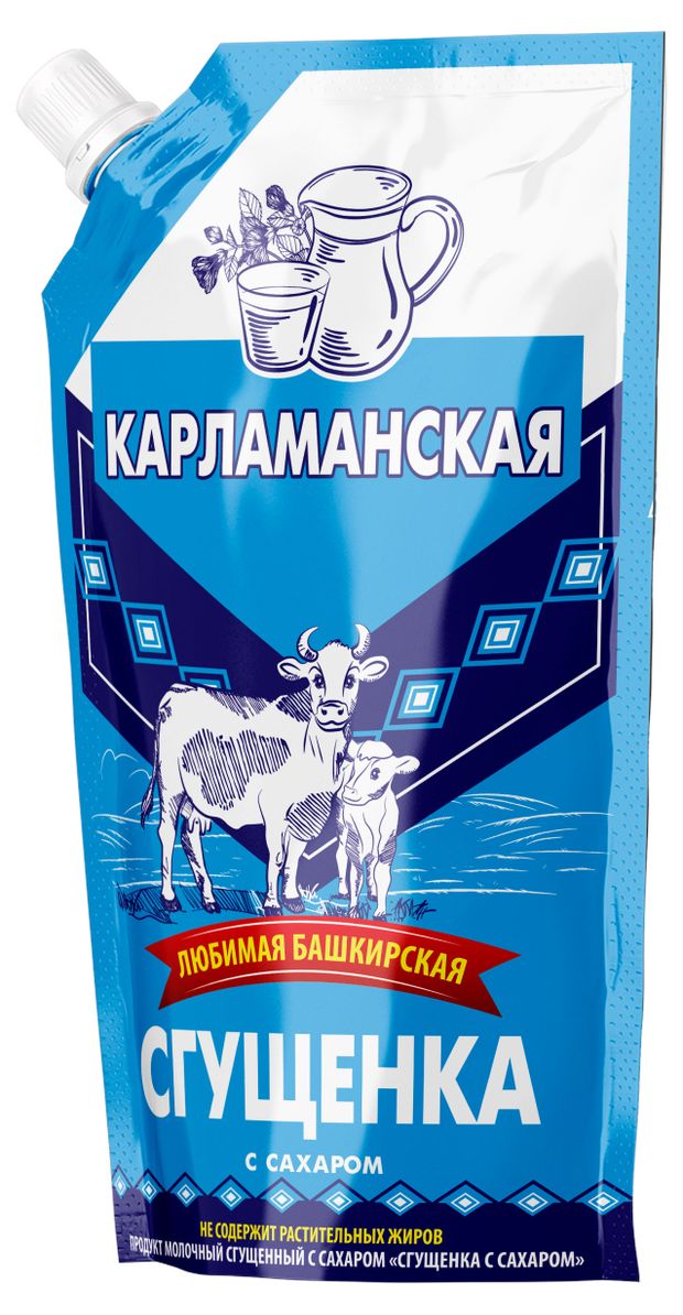 

Продукт молокосодержащий Карламанское сгущенный с сахаром 1% 270 г