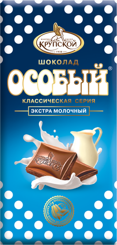 

Шоколад молочный Фабрика имени Крупской классическая серия 85 г