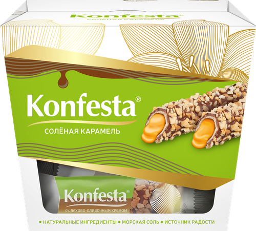 

Конфеты Konfesta Соленая карамель в арахисовой обсыпке 130 г