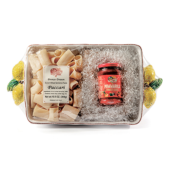 

Подарочный набор Antico Pastificio Umbro: форма для запекания, соус Пуммарола, макаронные изделия паккари 580 г