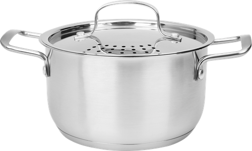 

Кастрюля Homeclub Rain нержавеющая сталь с металлической крышкой 2.5 л