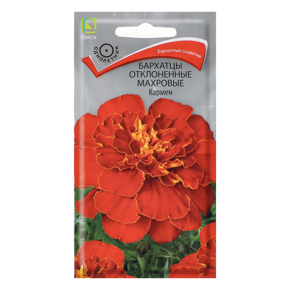 

Семена Поиск Бархатцы отклоненные махровые Кармен 0.4 г