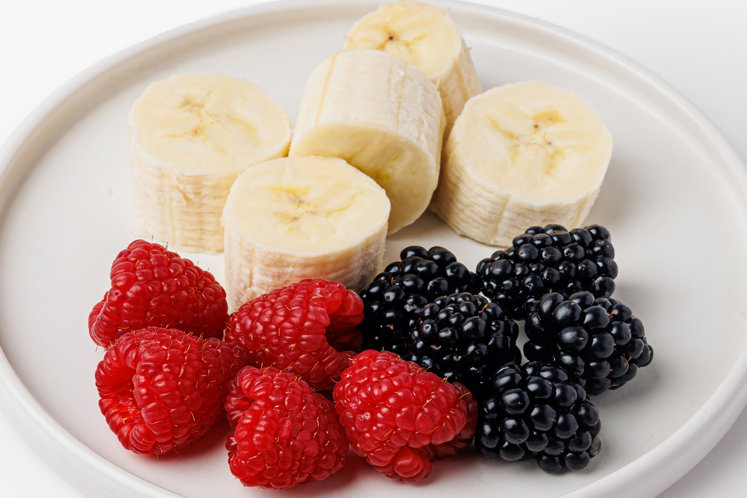 

Фруктовый микс Фруткорт банан ежевика малина 160 г