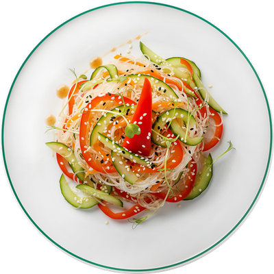 Фунчоза Лента Фрэш (Лента Fresh) по-восточному с овощами лоток, вес