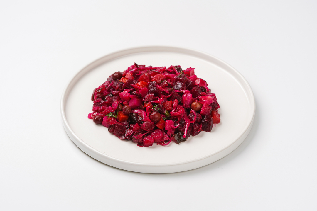 

Салат ВкусВилл винегрет с квашеной капустой 180 г