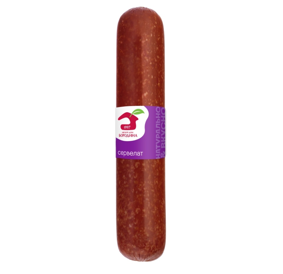 

Колбаса Мясной дом Бородина варено-копченая Сервелат ГОСТ вес