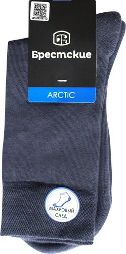 

Носки мужские Брестские Arctic цвет: графит р. 27 (42-43)