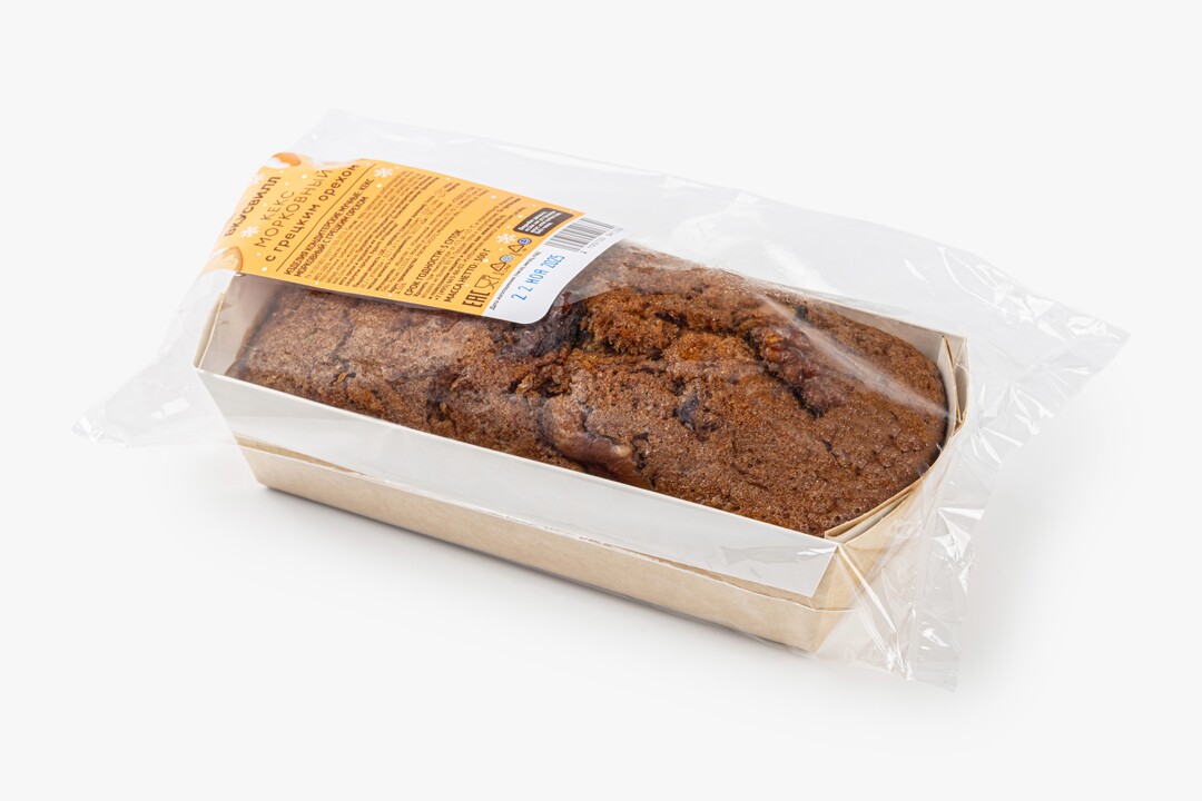 

Кекс морковный с грецким орехом 300 г