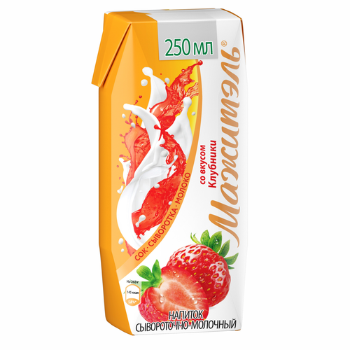 

Напиток сывороточно-молочный Мажитэль со вкусом Клубники 0.05% 250 мл