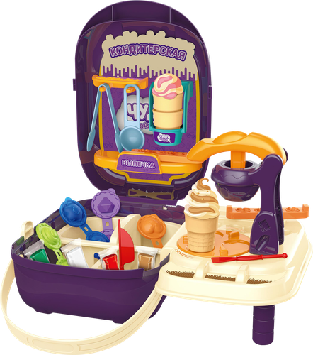 

Игрушка ABToys чудо-чемоданчик набор 2в1 Кондитерская