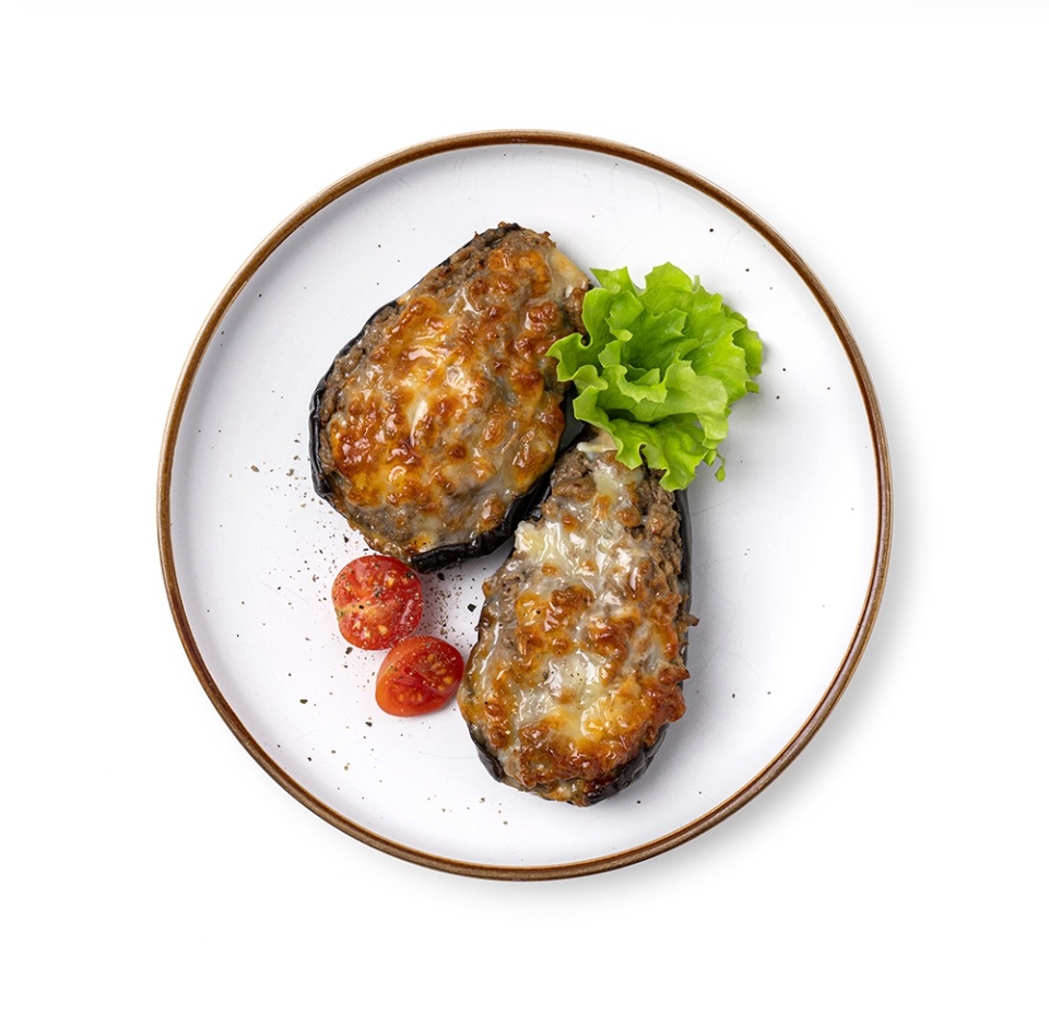 

Баклажаны фаршированные мясом запеченные вес