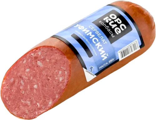 

Колбаса варено-копченая Орские Колбасы Сервелат Уфимский 330 г