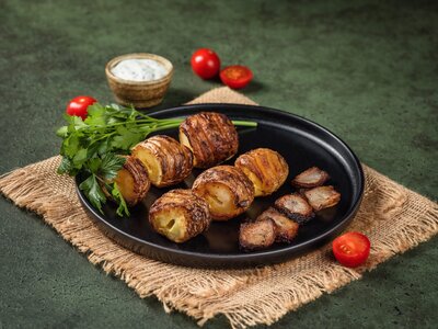 Картошка с салом