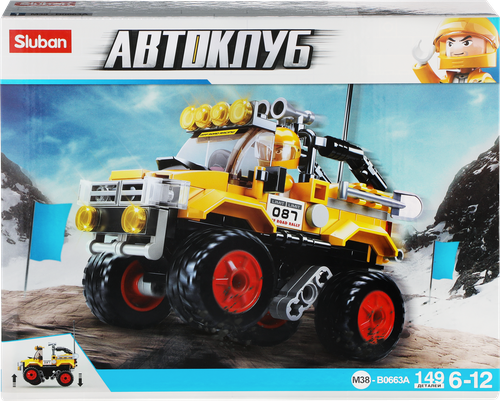 

Конструктор Sluban Джип вездеход 149 деталей Арт. M38-B0663A