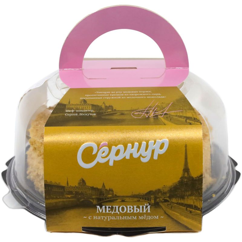 

Торт Сернур Медовый бисквитно-кремовый 600 г