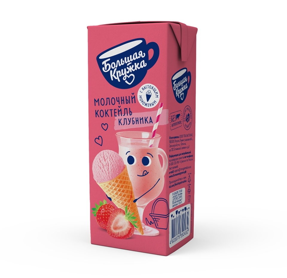 

Коктейль Большая Кружка клубн-морож 3% 200мл, Россия