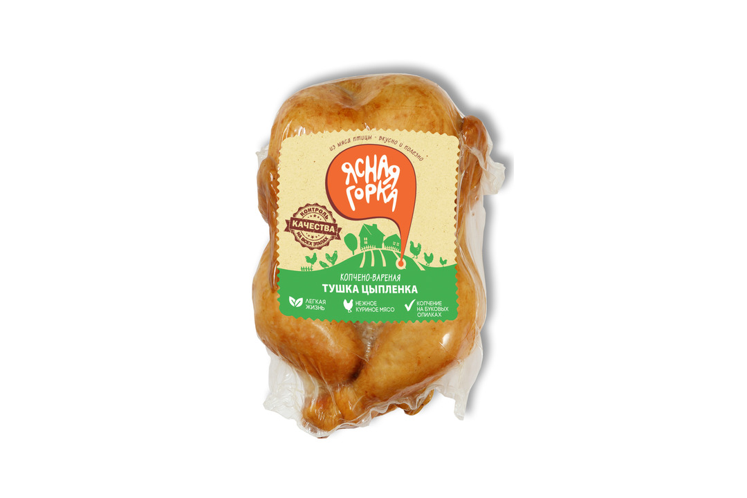 

Тушка Ясная горка цыпленка-бройлера копчено-вареная вес