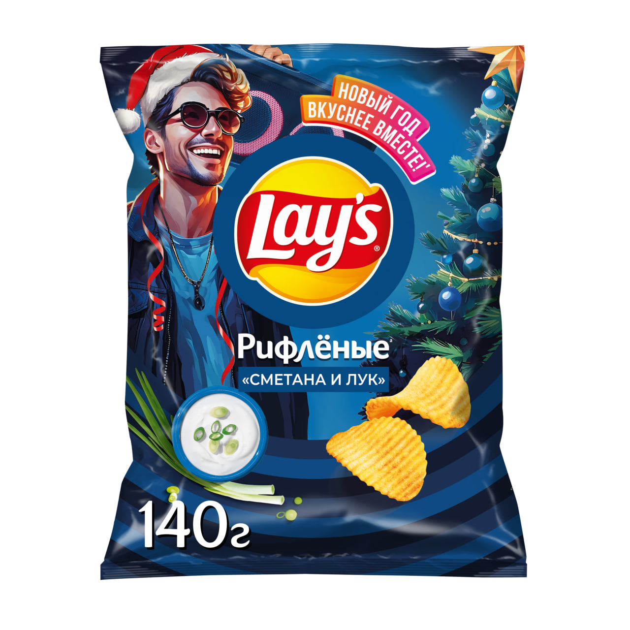 

Картофельные чипсы Lay's Сметана и лук 140 г