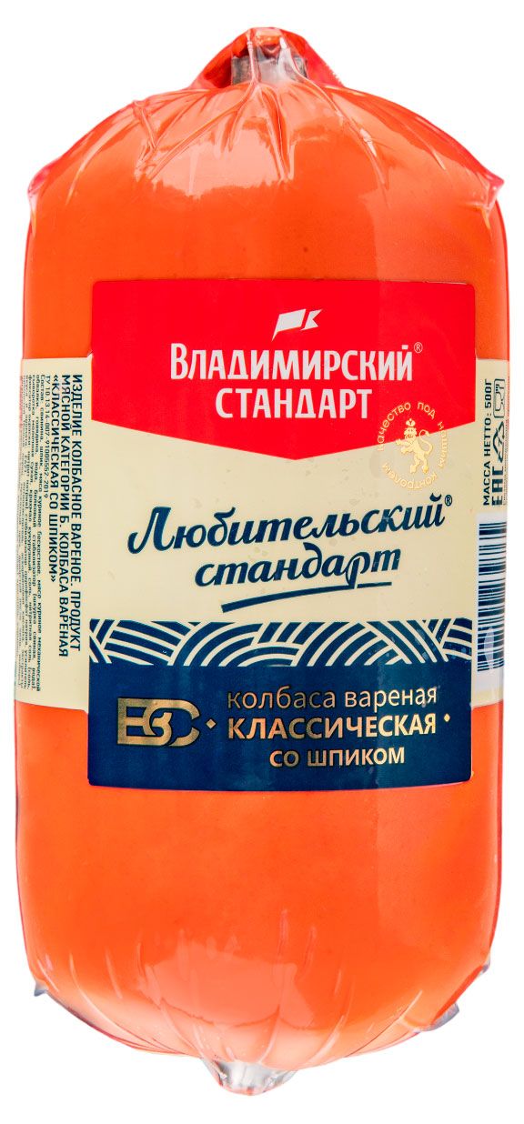 

Колбаса вареная Владимирский стандарт Любительская 500 г