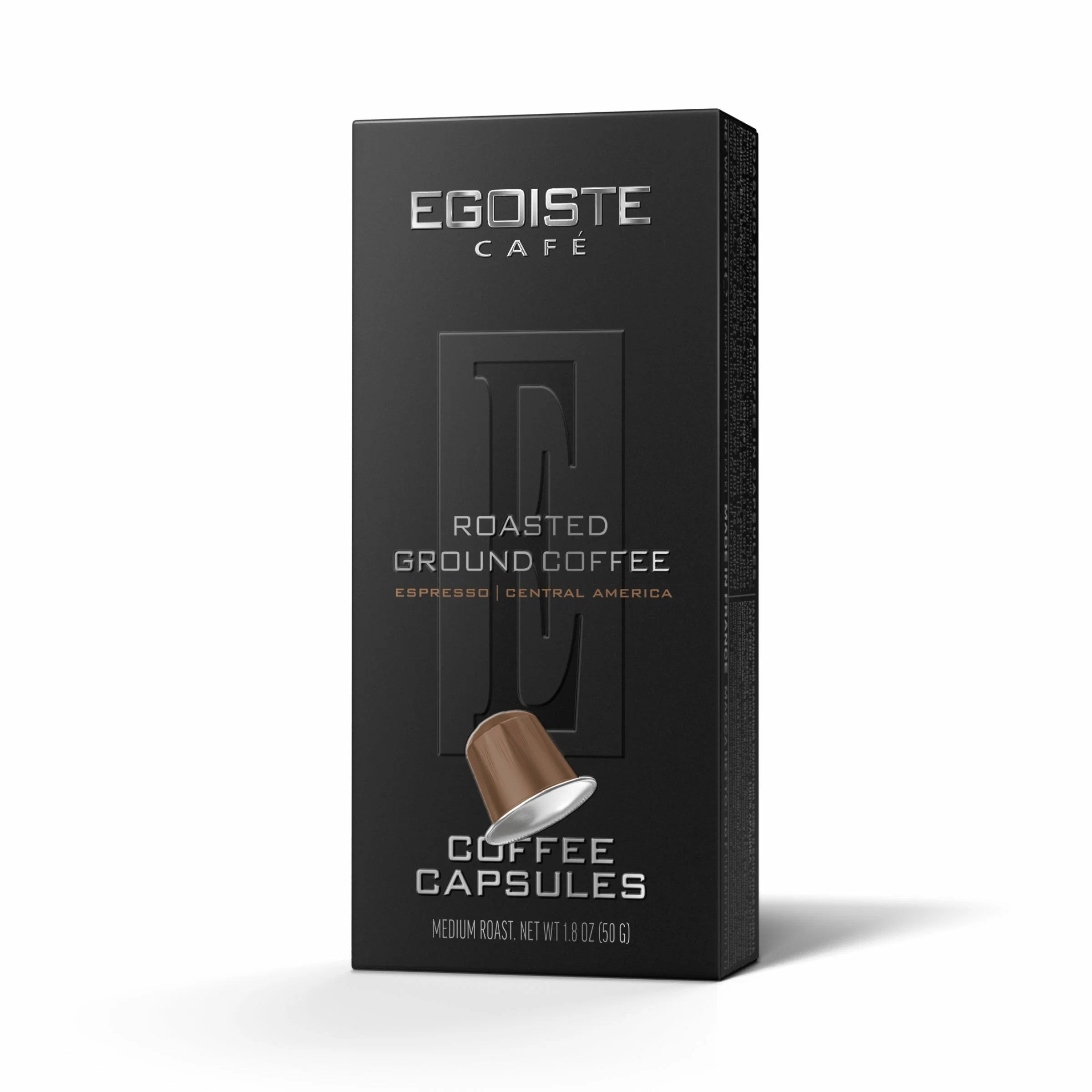 

Кофе в капсулах Egoiste Espresso молотый 50 г 10 шт