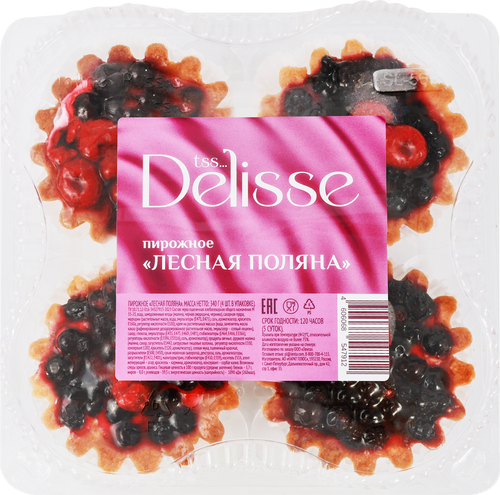 

Пирожное Delisse Лесная поляна 340 г