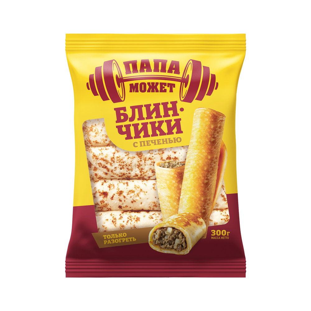 

Блинчики Папа может круглые с печенью замороженные 300 г