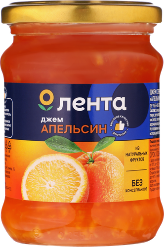 

Джем Лента Апельсиновый 310 г