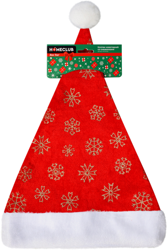 

Колпак новогодний Homeclub со снежинками в ассортименте