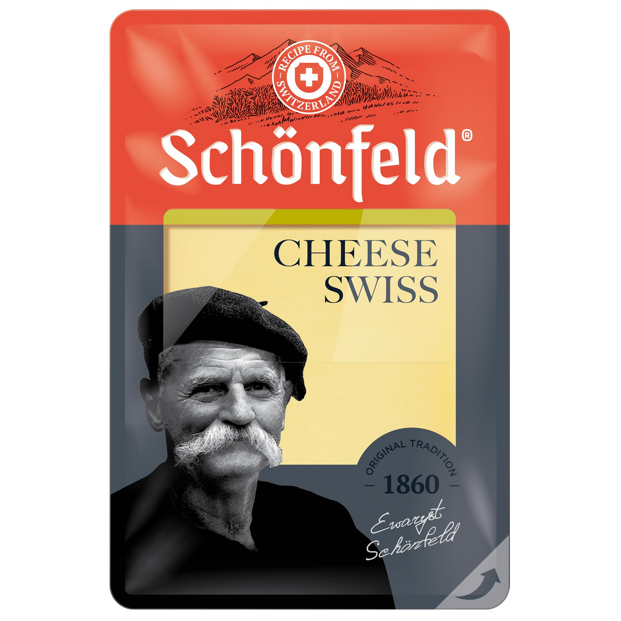 

Сыр Schonfeld Swiss Cheese нарезка 53% 125 г