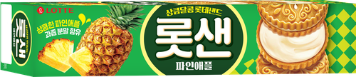 

Печенье Lotte Cookie Pineapple в виде сэндвичей 105 г