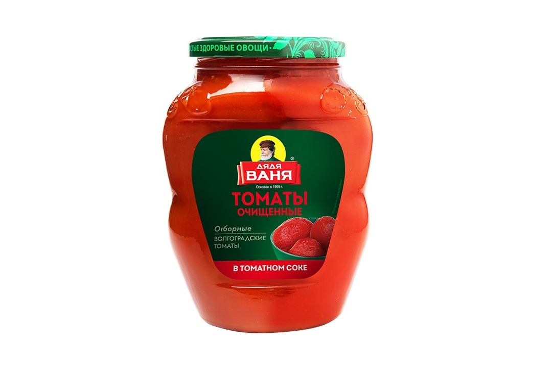 

Томаты Дядя Ваня очищенные в томатном соке 680 г