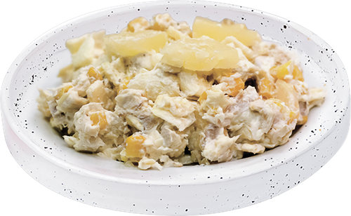 

Салат Лента Fresh с курицей и копченым сыром вес