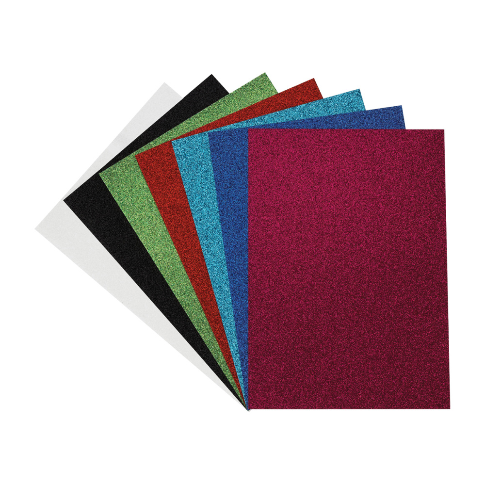 

Бумага цветная Мульти Пульти с блестками А5 7 листов 7 цветов