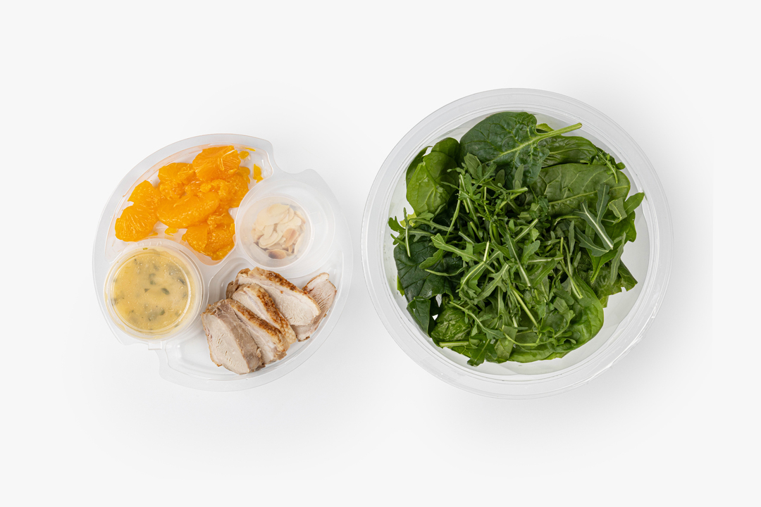 

Салат ВкусВилл с уткой су-вид и мандаринами 200 г