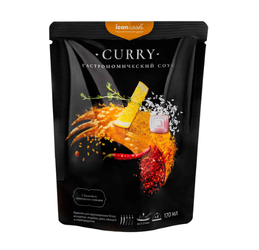 

Гастрономический соус Icancook Curry 170 мл