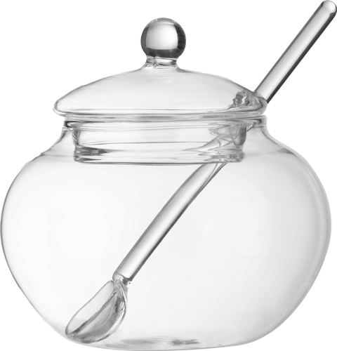 

Сахарница Mallony Dolce, со стеклянной ложечкой, стеклянная 350 мл