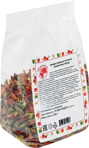 

Перец болгарский Мир на тарелке сушеный 200 г