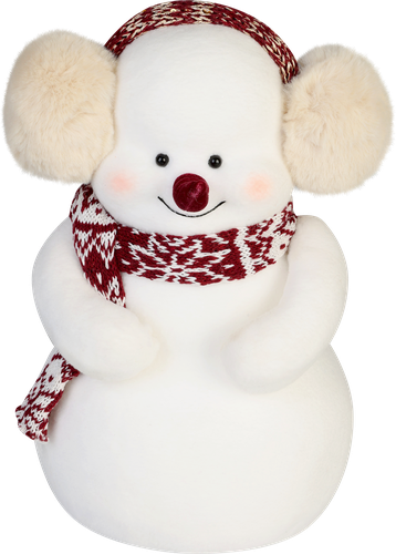 

Фигура новогодняя Homeclub Снеговик в пушистых ушках белый 26 см 1 шт. дизайн в ассортименте
