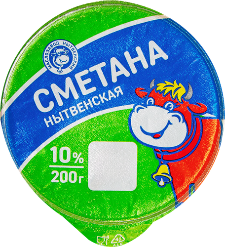

Сметана Маслозавод Нытвенский 10% без змж 200 г