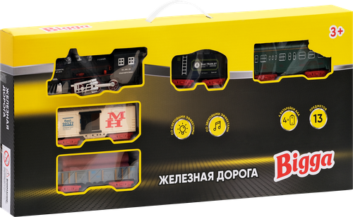 

Набор игровой Bigga Железная дорога со световыми и звуковыми эффектами